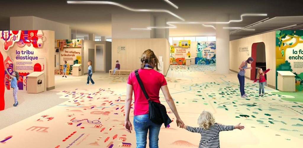 axonométrie de la Cité des enfants